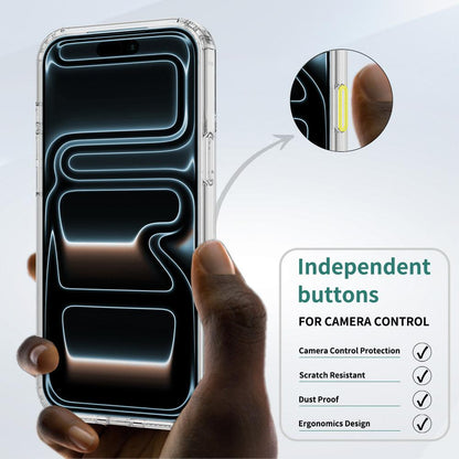 For iPhone 18 Pro Camera Control Button Integrated MagSafe Clear Phone Case - Transparent - EDA007347110A