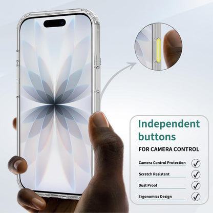For iPhone 18 Camera Control Button Integrated MagSafe Clear Phone Case - Transparent - EDA007347111A