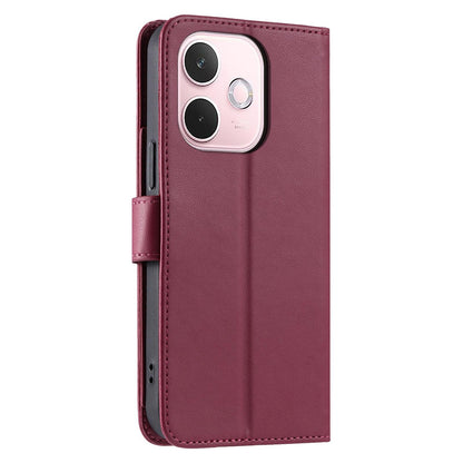 For OPPO A5 Pro 4G /  5G Global Ring Buckle Rhombic Leather Phone Case(Red)