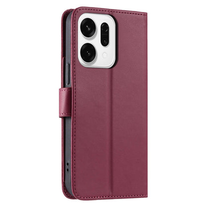 For OPPO Reno14 Global / Reno14 F 5G Ring Buckle Rhombic Leather Phone Case(Red)