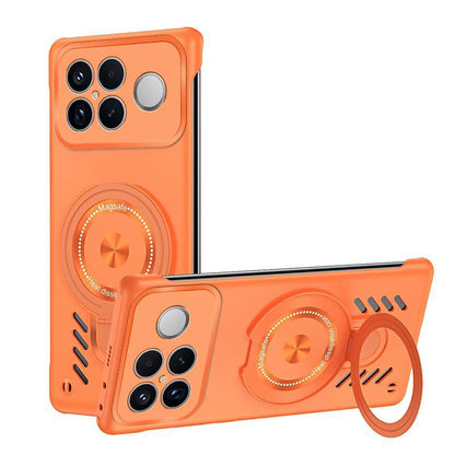 For Redmi K90 Pro Max / Poco F8 Ultra Ice Sense Series Graphene Cooling MagSafe Holder Phone Case(Orange)