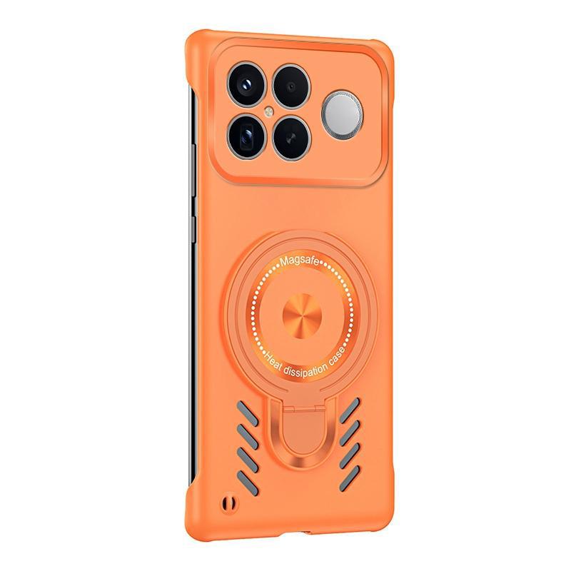 For Redmi K90 Pro Max / Poco F8 Ultra Ice Sense Series Graphene Cooling MagSafe Holder Phone Case(Orange)
