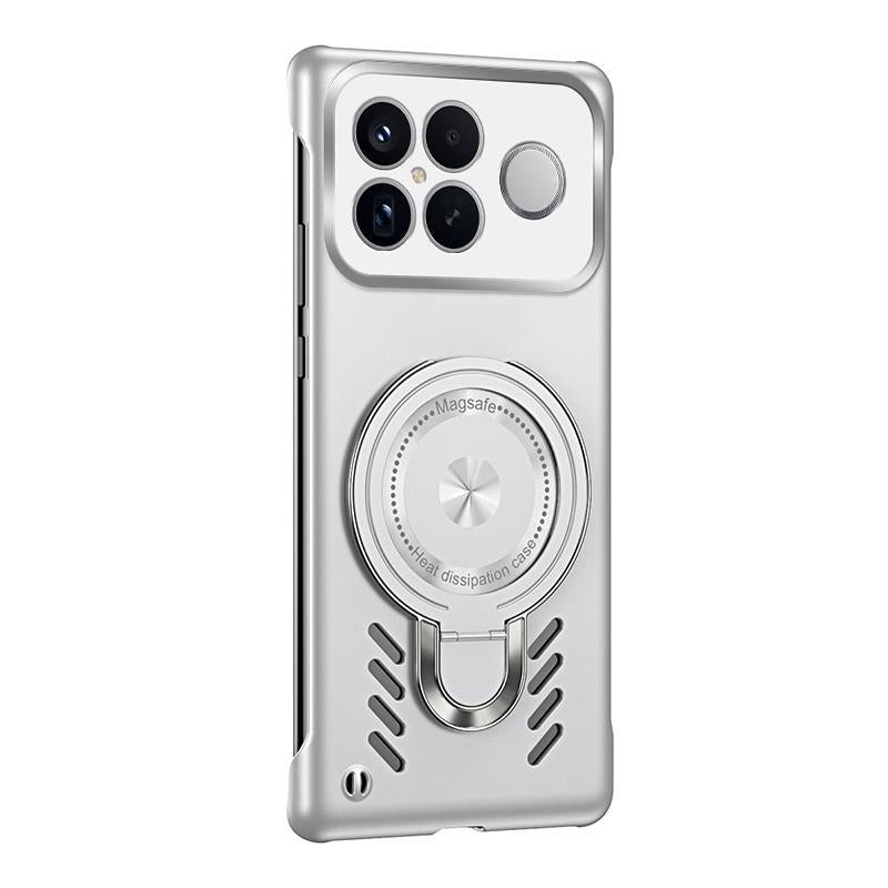 For Redmi K90 Pro Max / Poco F8 Ultra Ice Sense Series Graphene Cooling MagSafe Holder Phone Case(Silver)