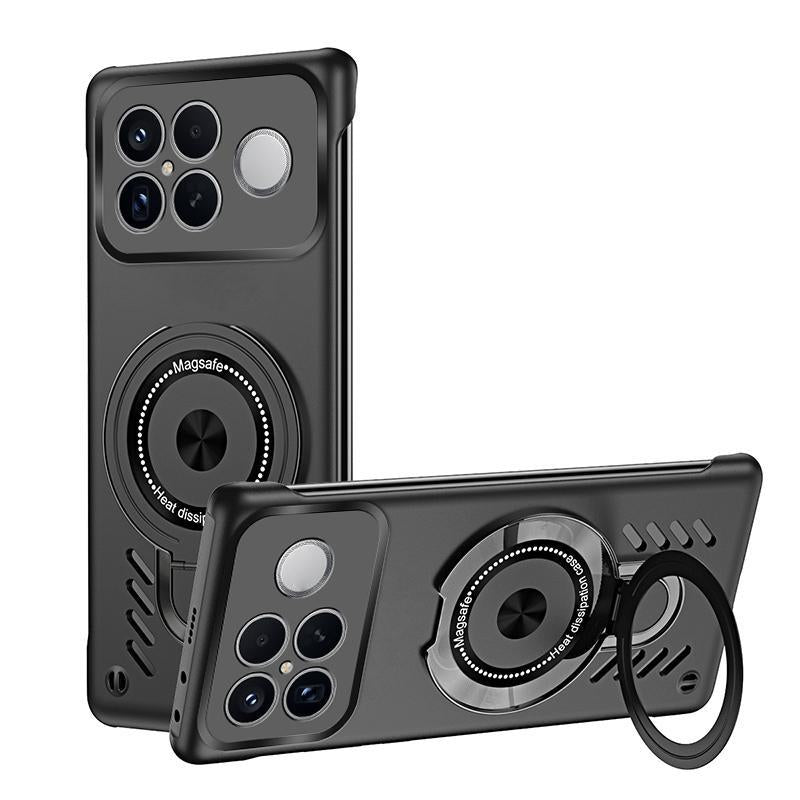 For Redmi K90 Pro Max / Poco F8 Ultra Ice Sense Series Graphene Cooling MagSafe Holder Phone Case(Black)