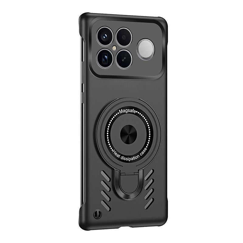For Redmi K90 Pro Max / Poco F8 Ultra Ice Sense Series Graphene Cooling MagSafe Holder Phone Case(Black)