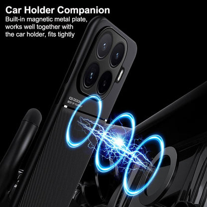 For Xiaomi 17T Pro 5G Classic Tilt Strip Grain Magnetic PC Hybrid TPU Phone Case - Blue - EDA007358216D