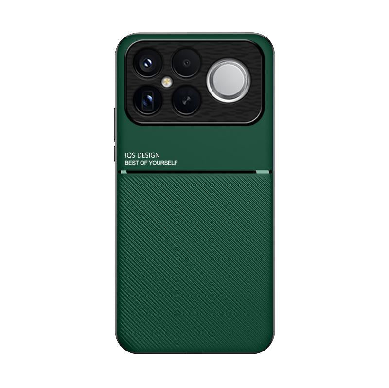 For Redmi K90 Pro Max / Xiaomi Poco F8 Ultra 5G Classic Tilt Strip Grain Magnetic PC Hybrid TPU Phone Case(Green)
