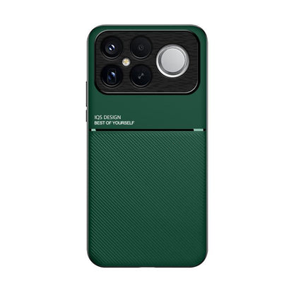 For Redmi K90 Pro Max / Xiaomi Poco F8 Ultra 5G Classic Tilt Strip Grain Magnetic PC Hybrid TPU Phone Case(Green)