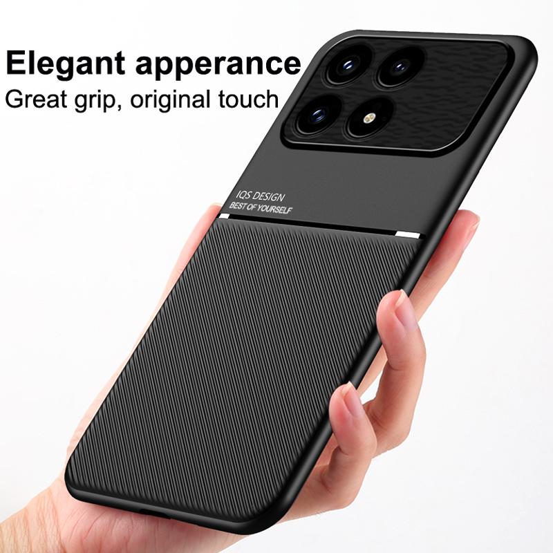 For Redmi K90 Pro Max / Xiaomi Poco F8 Ultra 5G Classic Tilt Strip Grain Magnetic PC Hybrid TPU Phone Case(Green)