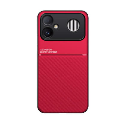 For Redmi K90 Max 5G Classic Tilt Strip Grain Magnetic PC Hybrid TPU Phone Case - Red - EDA007358322B