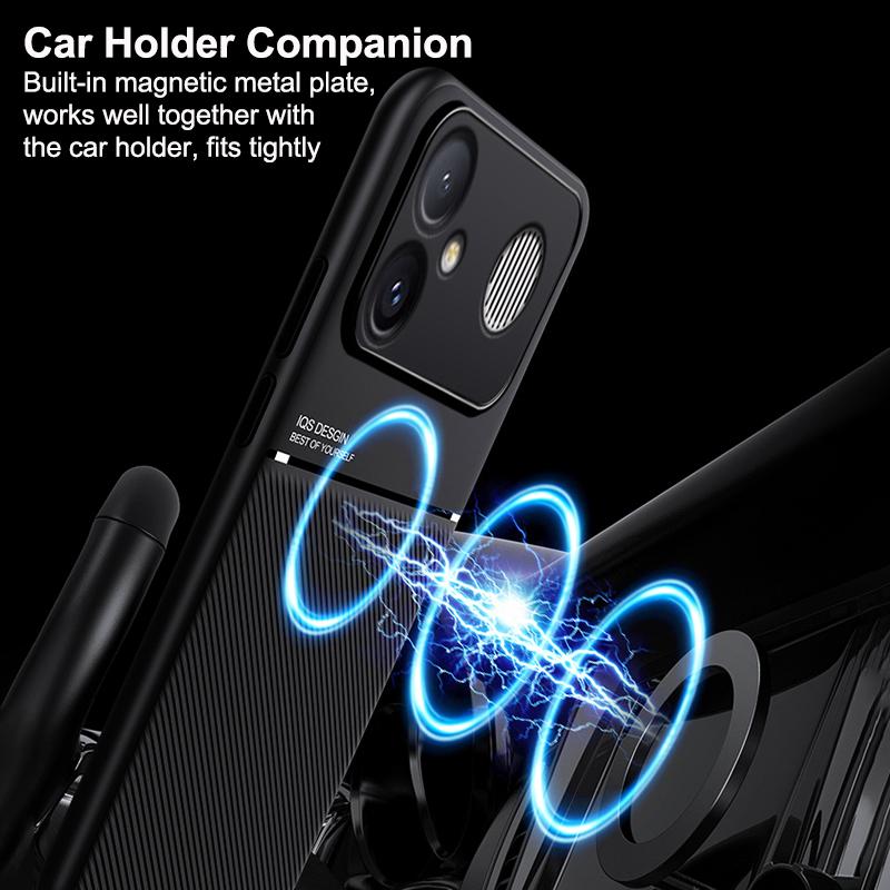 For Redmi K90 Max 5G Classic Tilt Strip Grain Magnetic PC Hybrid TPU Phone Case - Red - EDA007358322B