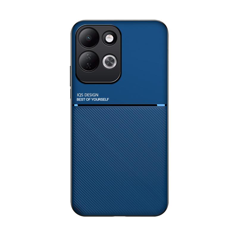 For Redmi 17 4G / 5G Global 170mm Classic Tilt Strip Grain Magnetic PC Hybrid TPU Phone Case - Blue - EDA007358323D