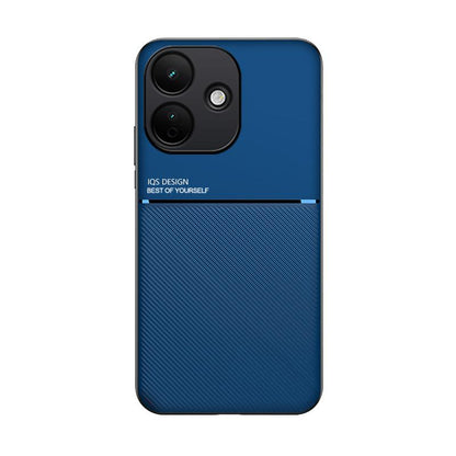 For Redmi Note 17 Pro 5G Global 163.5mm Classic Tilt Strip Grain Magnetic PC Hybrid TPU Phone Case - Blue - EDA007358327D