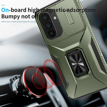 For Galaxy A27 5G Sliding Camshield Holder Phone Case - Alpine Green - EDA007358806A