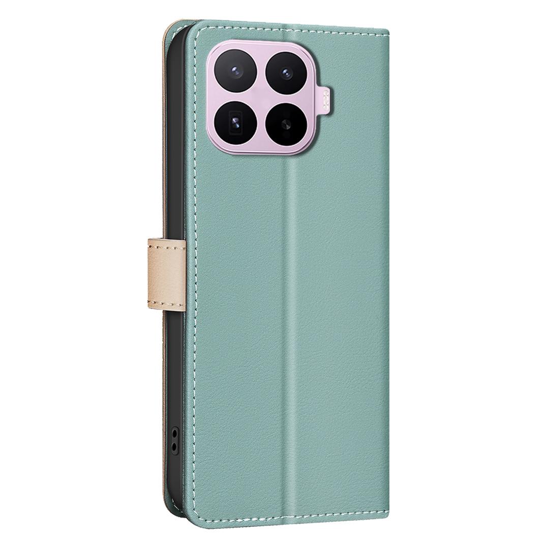 For Xiaomi 17T Pro 5G Color Matching RFID Anti-theft Leather Phone Case - Green - EDA007366910A
