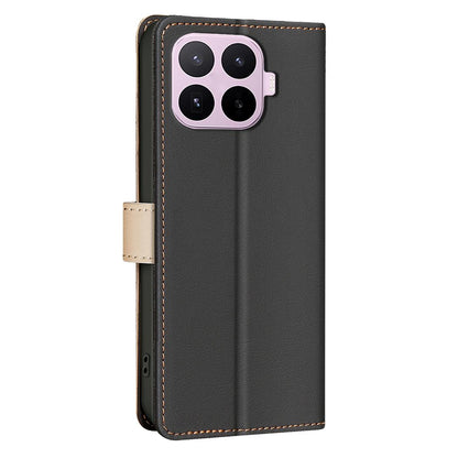 For Xiaomi 17T Pro 5G Color Matching RFID Anti-theft Leather Phone Case - Black - EDA007366910C