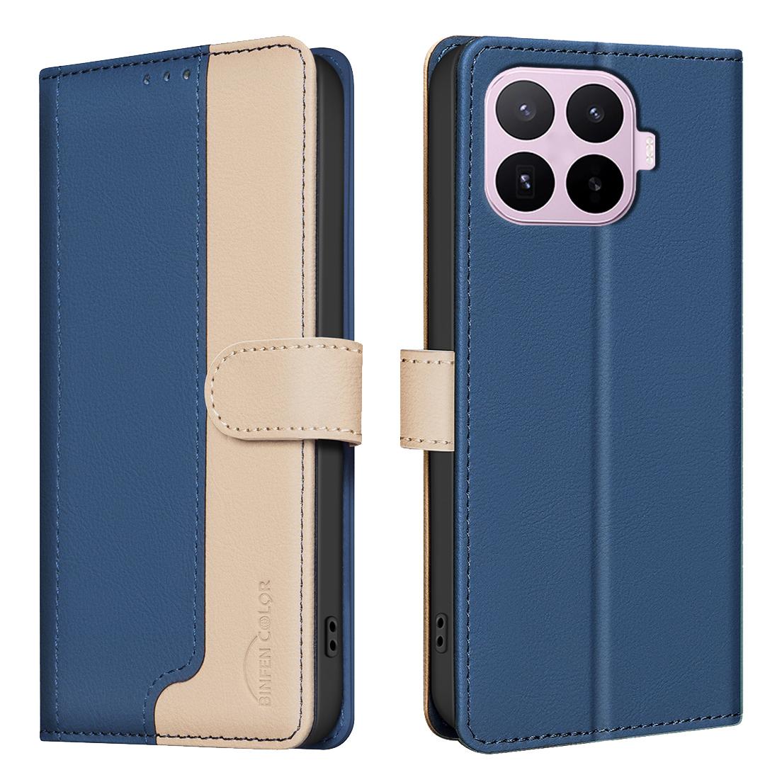 For Xiaomi 17T Pro 5G Color Matching RFID Anti-theft Leather Phone Case - Blue - EDA007366910E