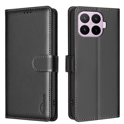 For Xiaomi 17T Pro 5G Litchi Texture RFID Anti-theft Leather Phone Case - Black - EDA007367010A