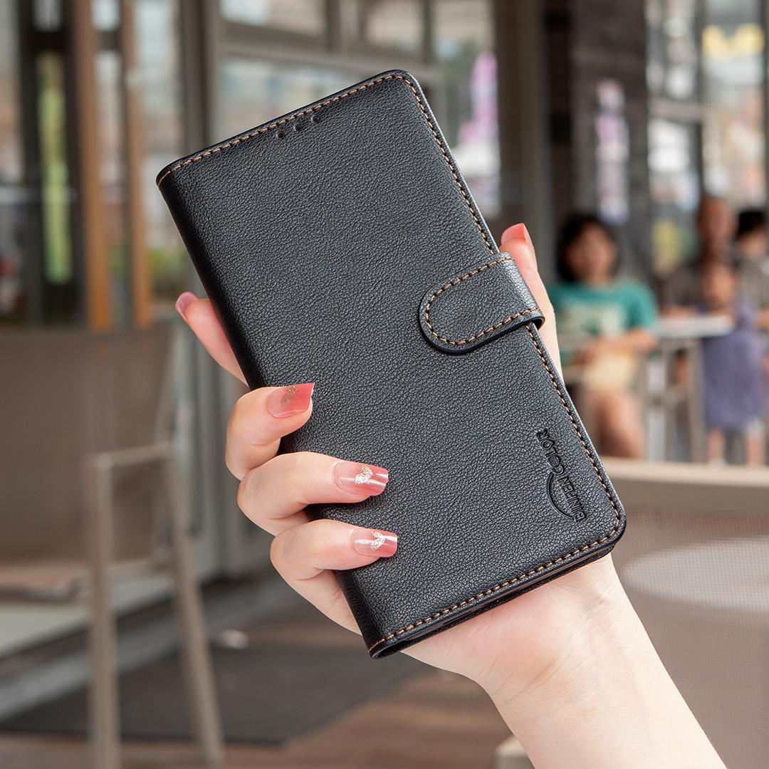 For Xiaomi 17T Pro 5G Litchi Texture RFID Anti-theft Leather Phone Case - Black - EDA007367010A