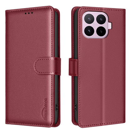 For Xiaomi 17T Pro 5G Litchi Texture RFID Anti-theft Leather Phone Case - Red - EDA007367010B