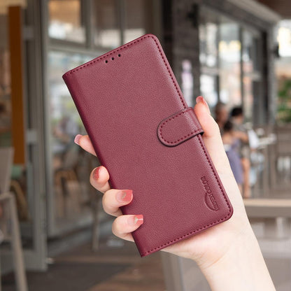 For Xiaomi 17T Pro 5G Litchi Texture RFID Anti-theft Leather Phone Case - Red - EDA007367010B