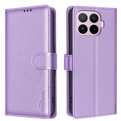 For Xiaomi 17T Pro 5G Litchi Texture RFID Anti-theft Leather Phone Case - Purple - EDA007367010D