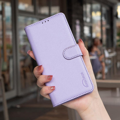 For Xiaomi 17T Pro 5G Litchi Texture RFID Anti-theft Leather Phone Case - Purple - EDA007367010D