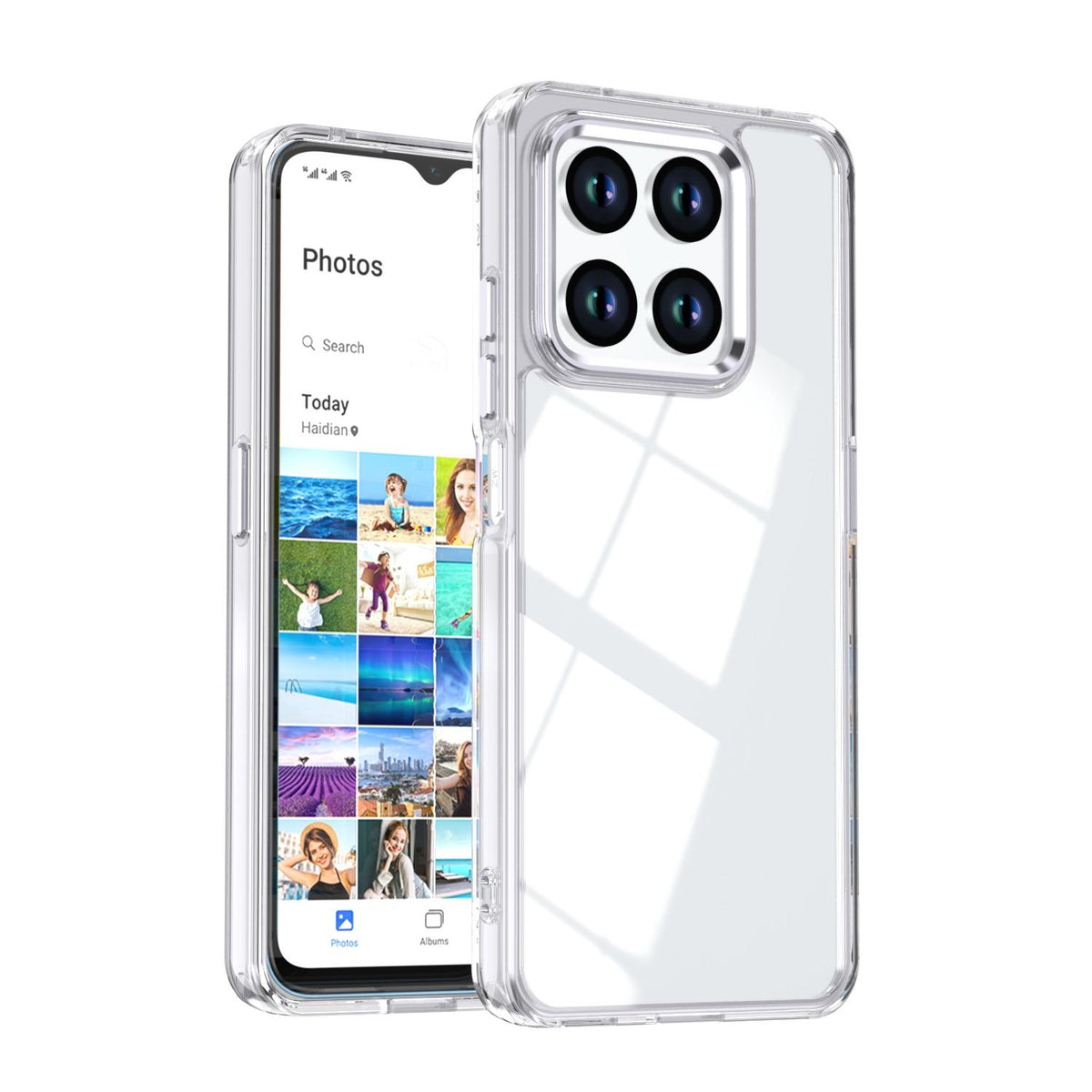 For Honor 400 Smart / X7d 5G Shine High Transparency Acrylic Phone Case - White - EDA007376004B