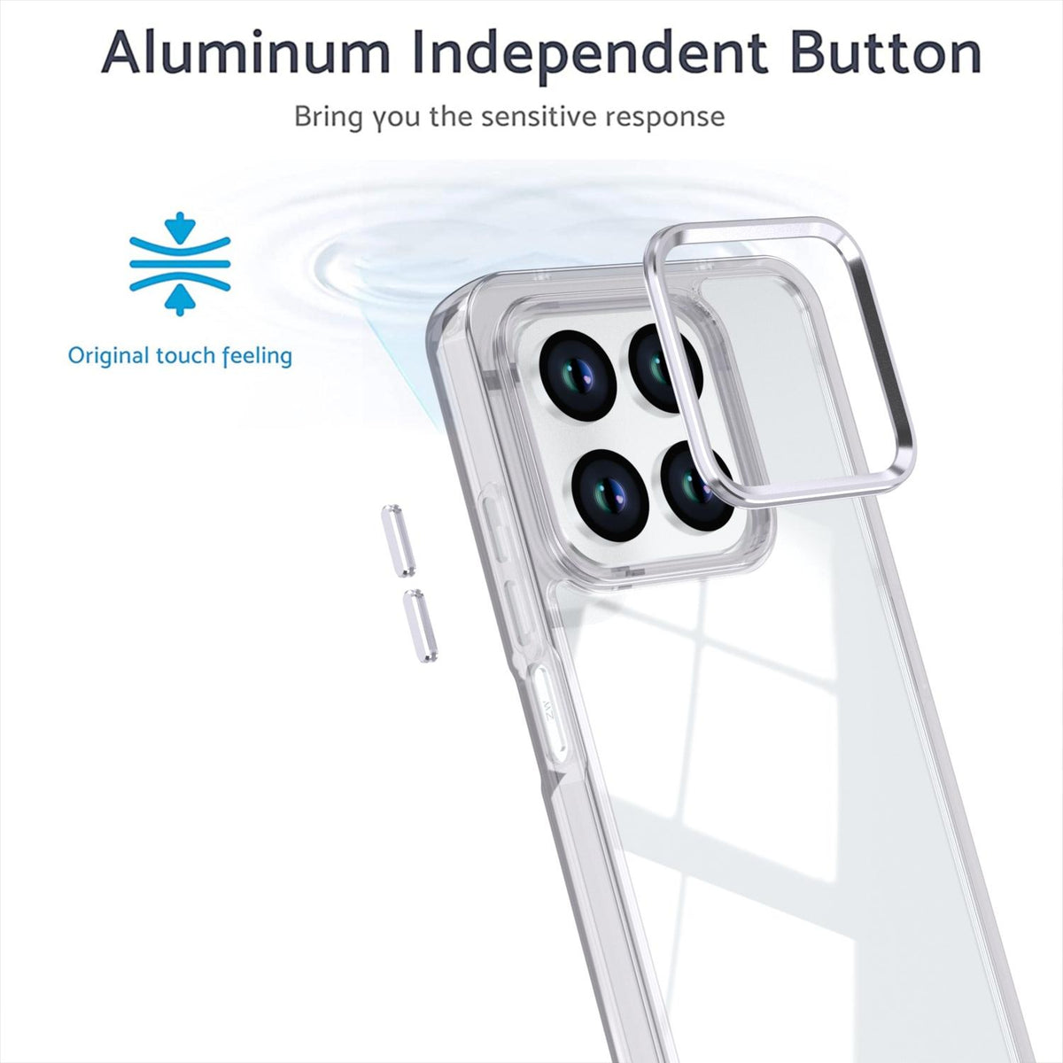 For Honor 400 Smart / X7d 5G Shine High Transparency Acrylic Phone Case - White - EDA007376004B