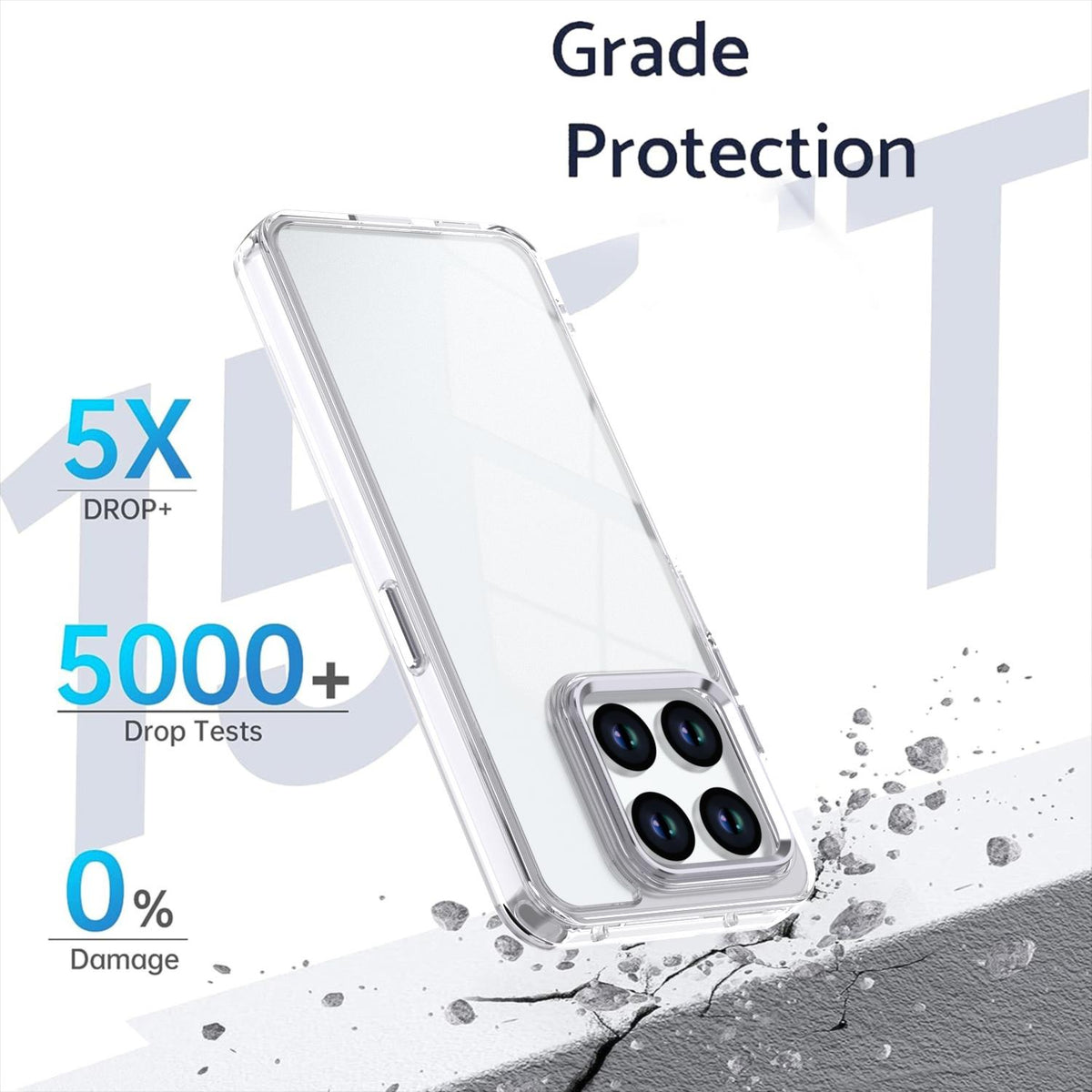 For Honor 400 Smart / X7d 5G Shine High Transparency Acrylic Phone Case - White - EDA007376004B