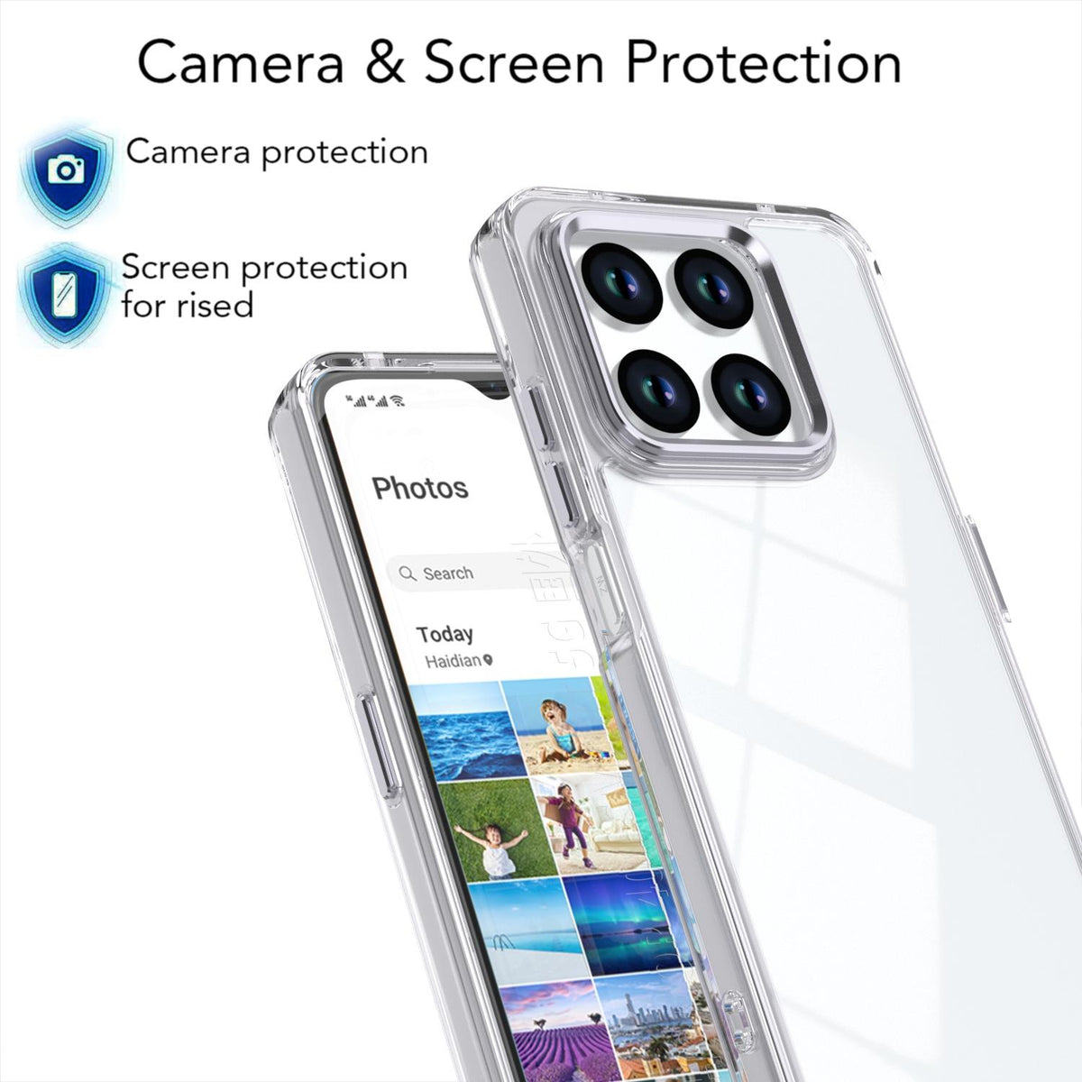 For Honor 400 Smart / X7d 5G Shine High Transparency Acrylic Phone Case - White - EDA007376004B