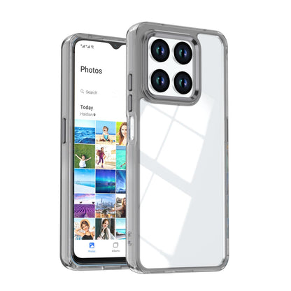 For Honor 400 Smart / X7d 5G Shine High Transparency Acrylic Phone Case - Black - EDA007376004E