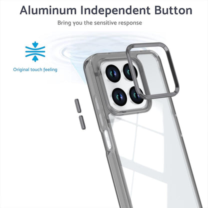 For Honor 400 Smart / X7d 5G Shine High Transparency Acrylic Phone Case - Black - EDA007376004E