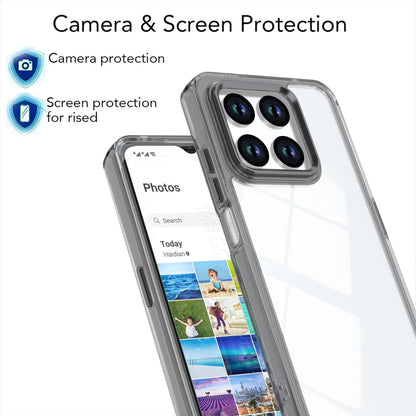 For Honor 400 Smart / X7d 5G Shine High Transparency Acrylic Phone Case - Black - EDA007376004E