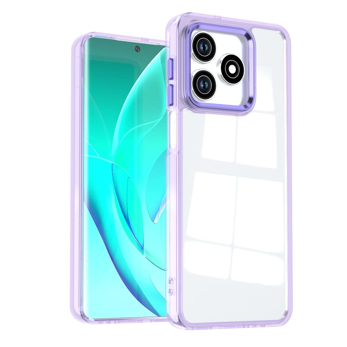 For Honor Play 10A / X5c / X5c Plus Shine High Transparency Acrylic Phone Case - Purple - EDA007376006A