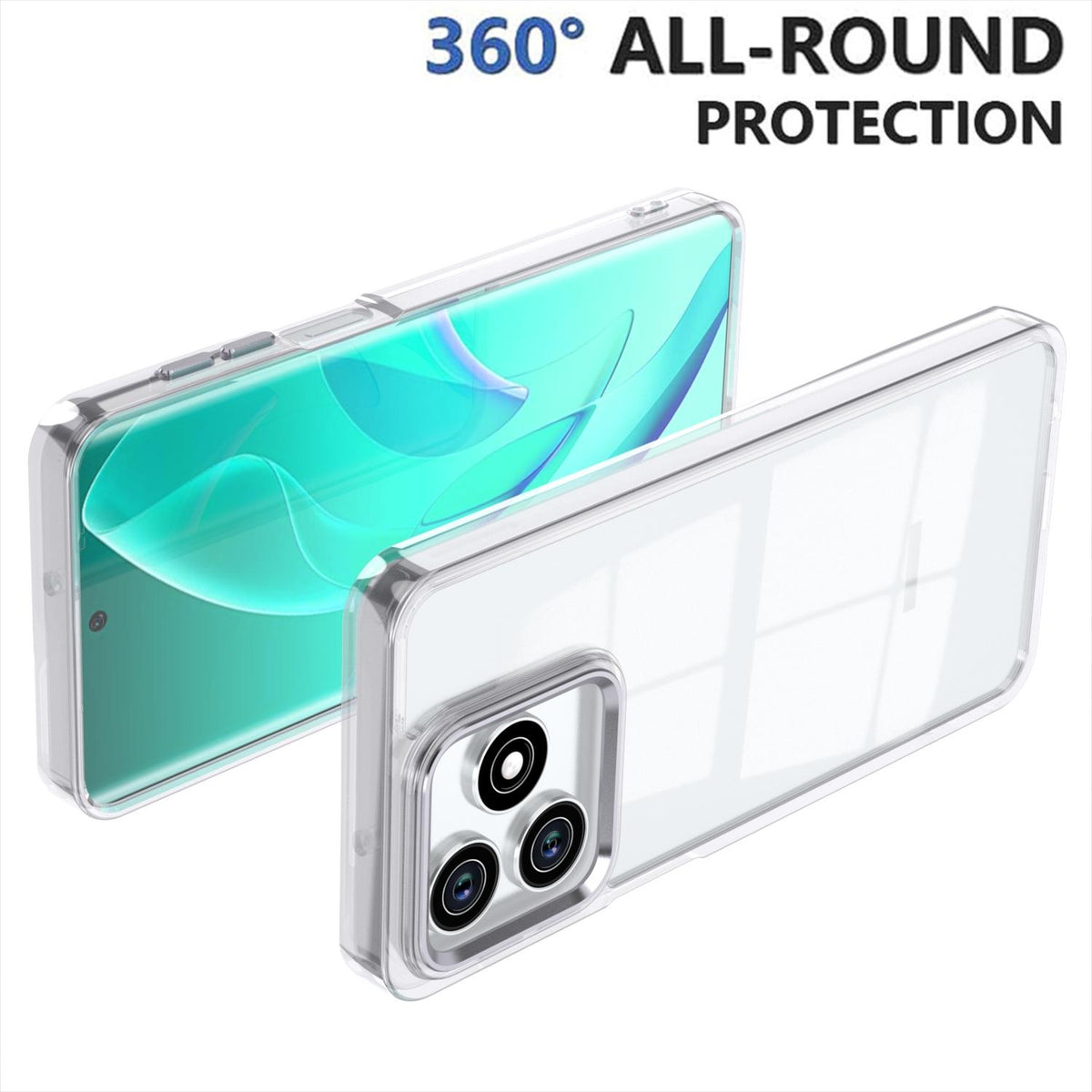For Honor Play 10A / X5c / X5c Plus Shine High Transparency Acrylic Phone Case - White - EDA007376006B