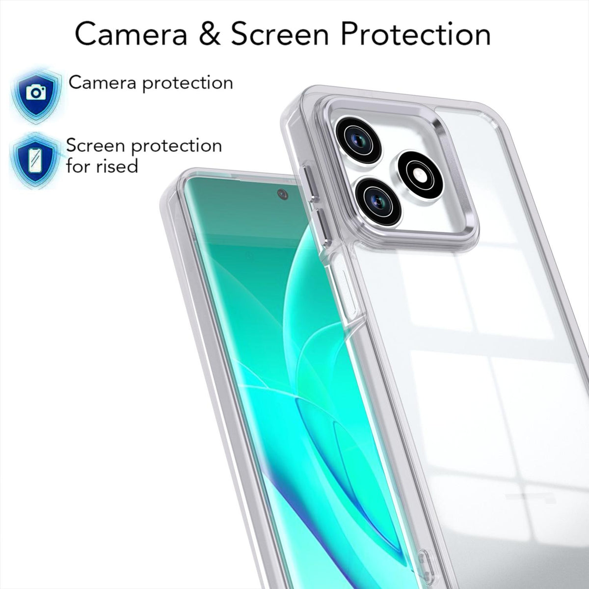 For Honor Play 10A / X5c / X5c Plus Shine High Transparency Acrylic Phone Case - White - EDA007376006B