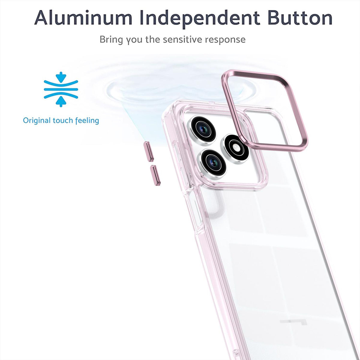 For Honor Play 10A / X5c / X5c Plus Shine High Transparency Acrylic Phone Case - Pink - EDA007376006D