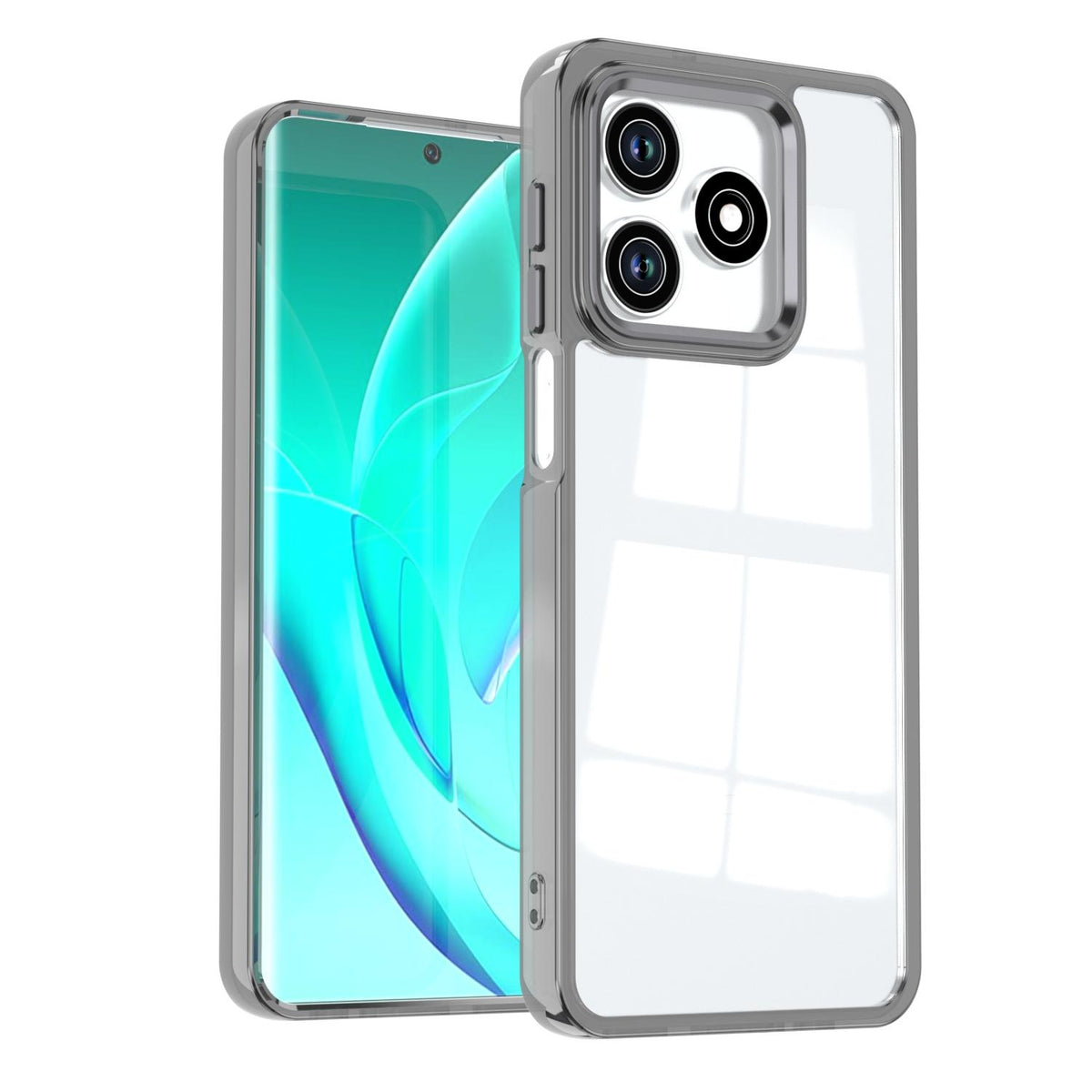 For Honor Play 10A / X5c / X5c Plus Shine High Transparency Acrylic Phone Case - Black - EDA007376006E