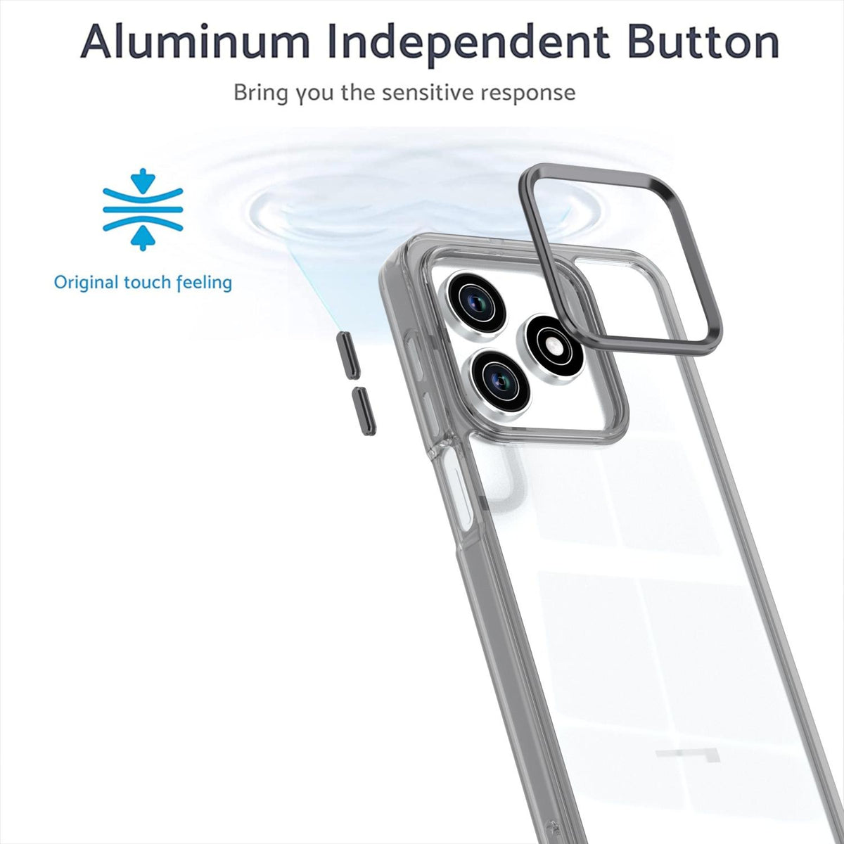 For Honor Play 10A / X5c / X5c Plus Shine High Transparency Acrylic Phone Case - Black - EDA007376006E