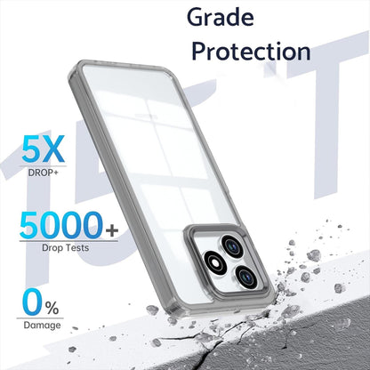 For Honor Play 10A / X5c / X5c Plus Shine High Transparency Acrylic Phone Case - Black - EDA007376006E