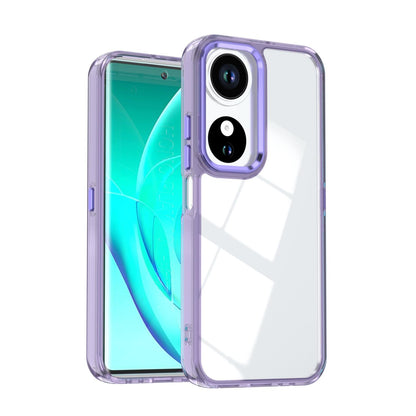For Honor Play10C Shine High Transparency Acrylic Phone Case - Purple - EDA007376007A