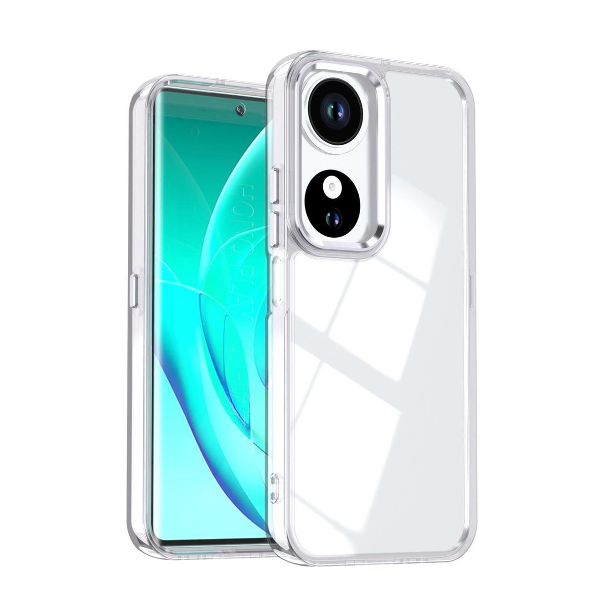 For Honor Play10C Shine High Transparency Acrylic Phone Case - White - EDA007376007B