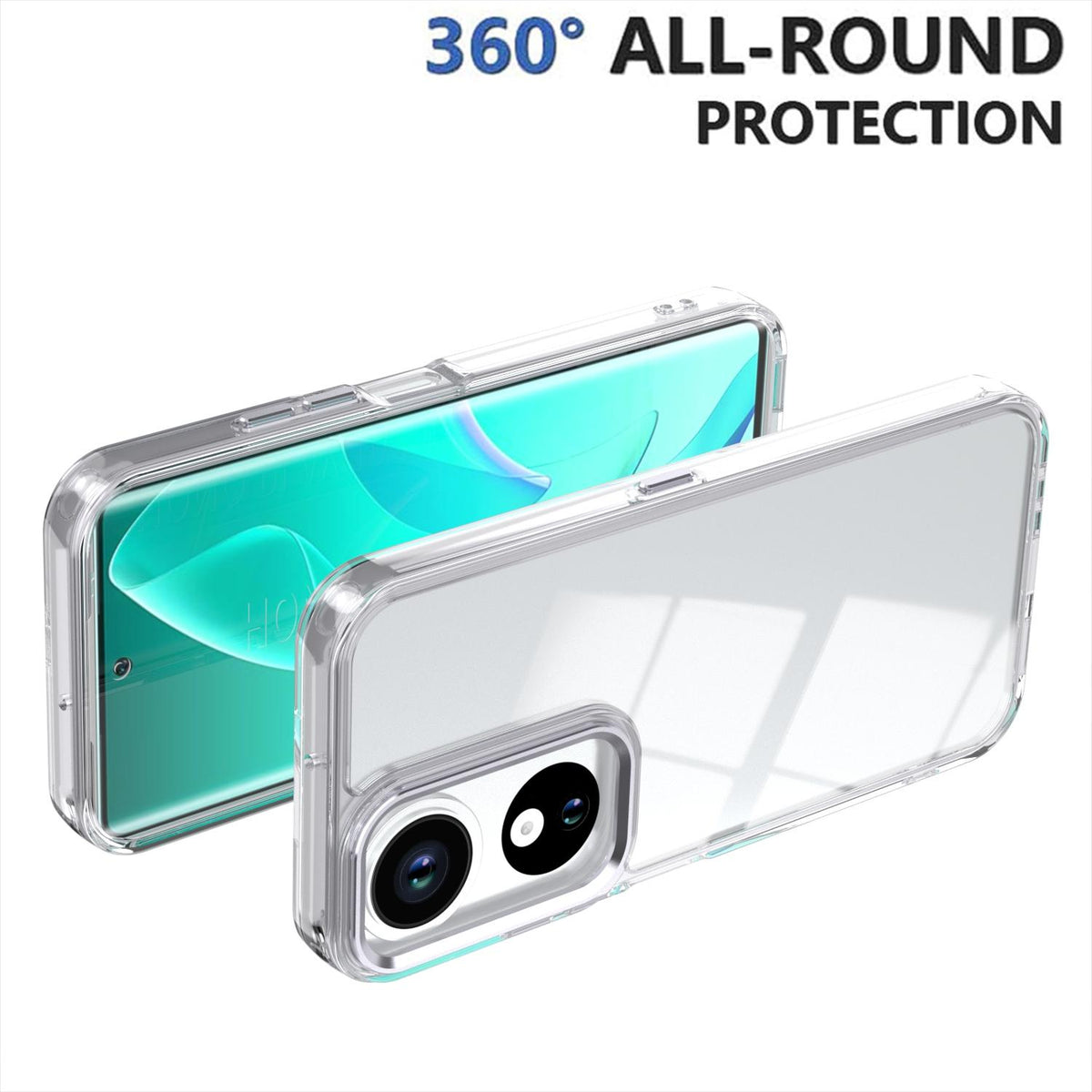 For Honor Play10C Shine High Transparency Acrylic Phone Case - White - EDA007376007B