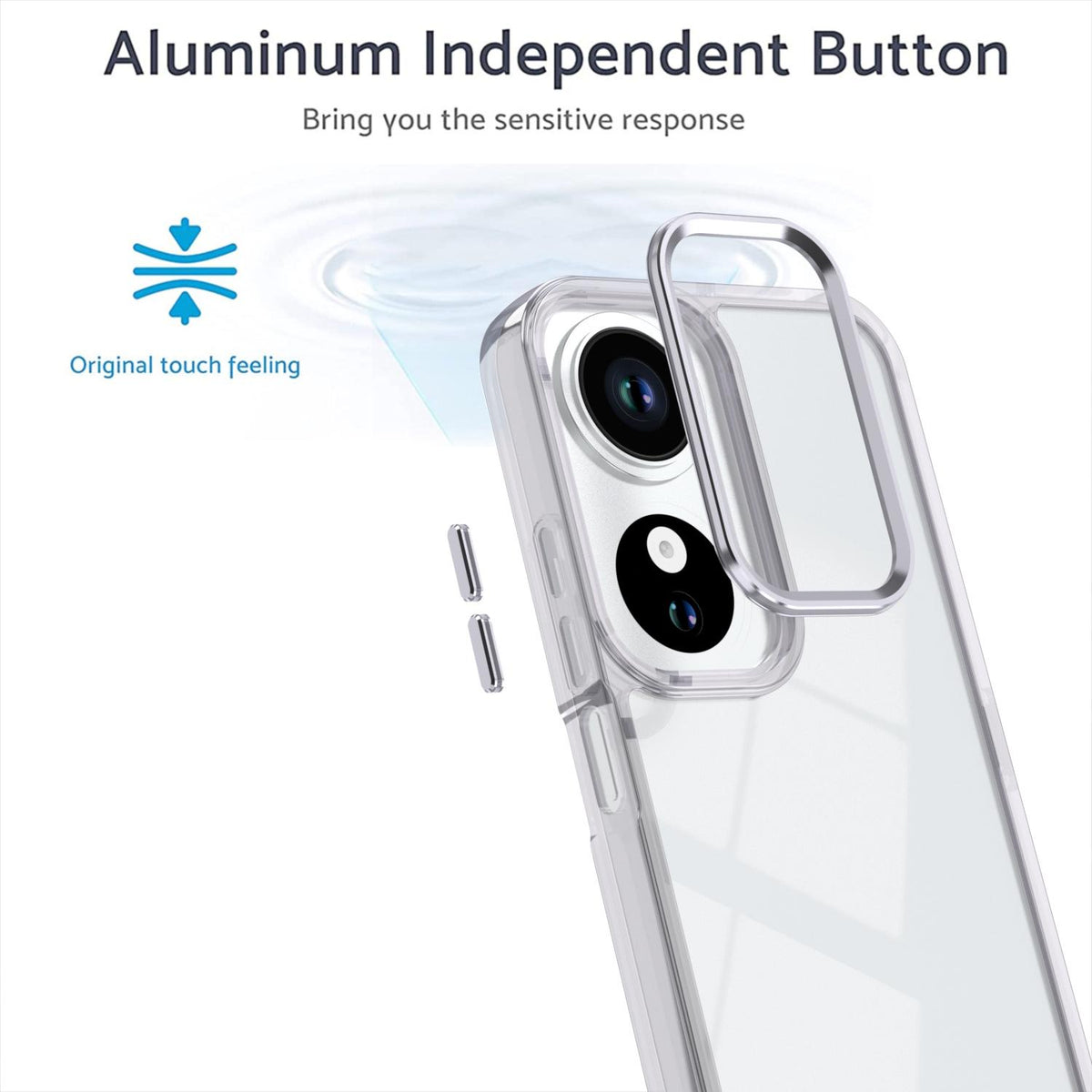 For Honor Play10C Shine High Transparency Acrylic Phone Case - White - EDA007376007B