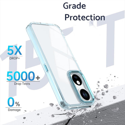 For Honor Play10C Shine High Transparency Acrylic Phone Case - Blue - EDA007376007C