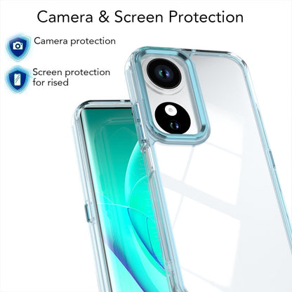 For Honor Play10C Shine High Transparency Acrylic Phone Case - Blue - EDA007376007C
