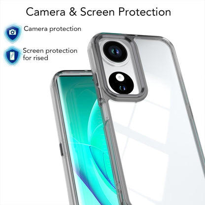 For Honor Play10C Shine High Transparency Acrylic Phone Case - Black - EDA007376007E