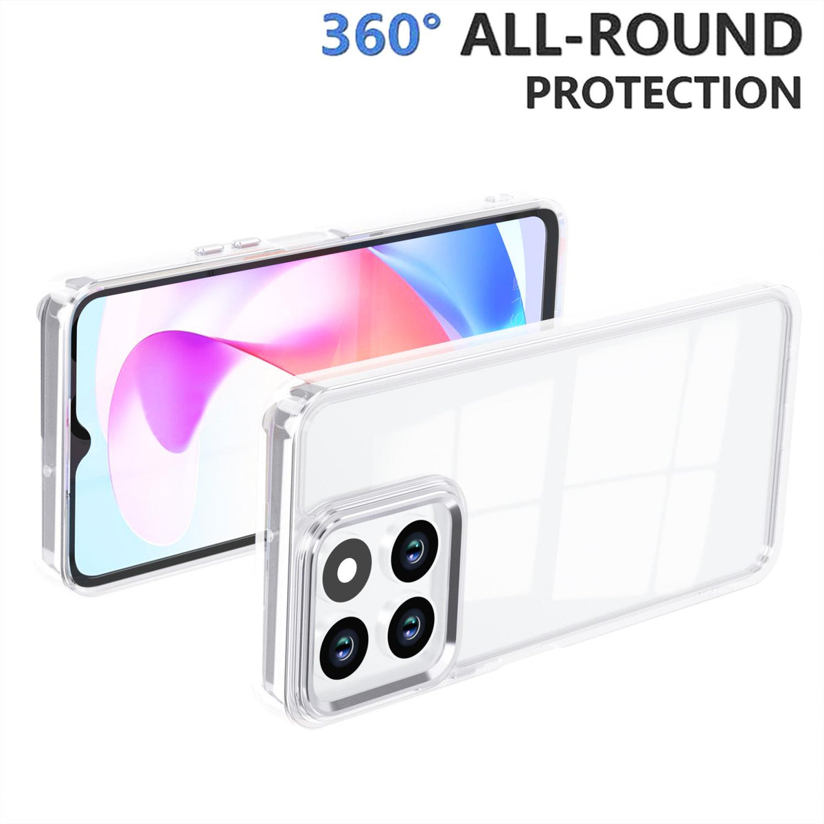 For Honor X6a 4G Shine High Transparency Acrylic Phone Case - White - EDA007376008B