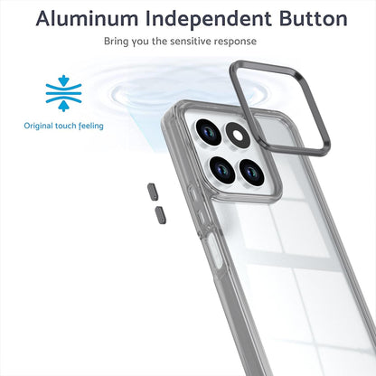 For Honor X6a 4G Shine High Transparency Acrylic Phone Case - Black - EDA007376008E